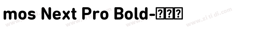 mos Next Pro Bold字体转换